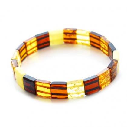 Baltic Amber | Bracelet | Jewelry | Multicolor |..