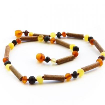 Hazelwood With Baltic Amber Teething Necklace For..