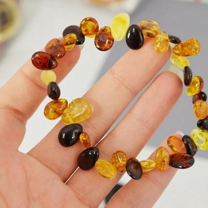 Baltic Amber Drop Shaped Bracelet Jewelry With..