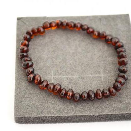 Cherry Oval Baroque Beads Baltic Amber Simple..