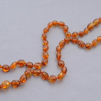 Baltic Amber Olive Polished Necklace Jewelry...