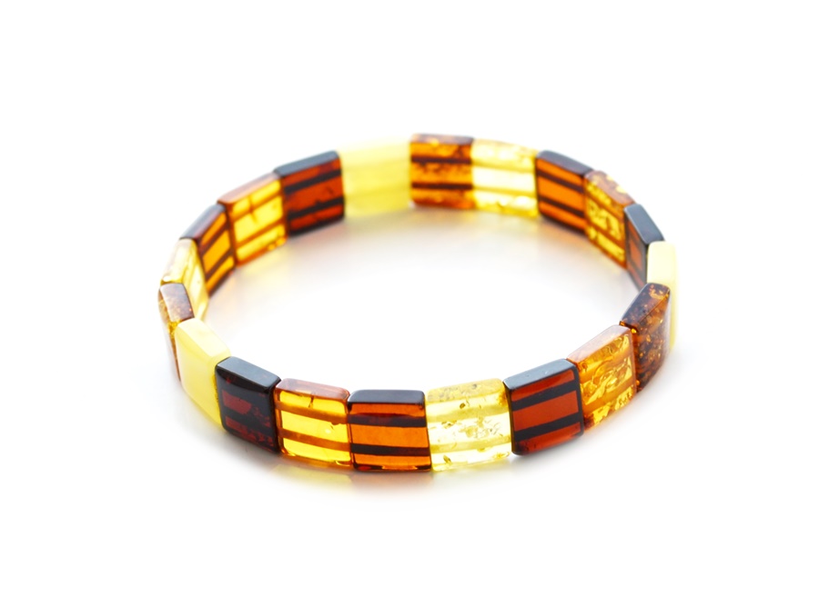 Baltic Amber | Bracelet | Jewelry | Multicolor | Beads | Women | Teens | Gift Idea Jewelry | Handmade | From Lithuania | True Amber | 2287