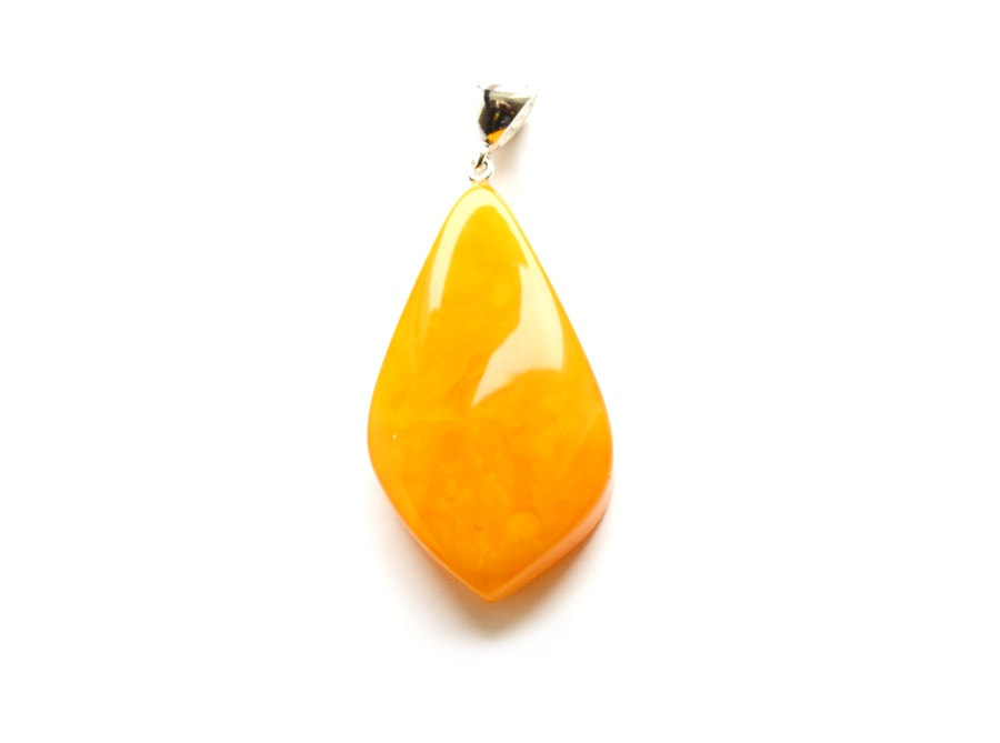 Baltic Amber Pendant Jewellery, Women's Amber Pendant With Silver 925, Large Amber Pendant, Genuine Amber, Gift Shop, 1182