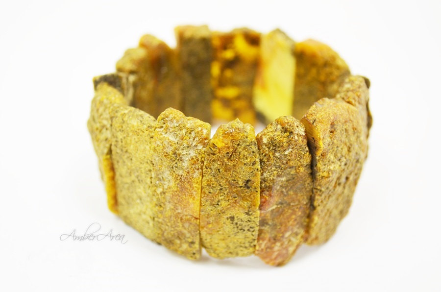 Baltic Amber Healing Raw Unheated And Untreated Bracelet With Natural No Polished Amber 0545