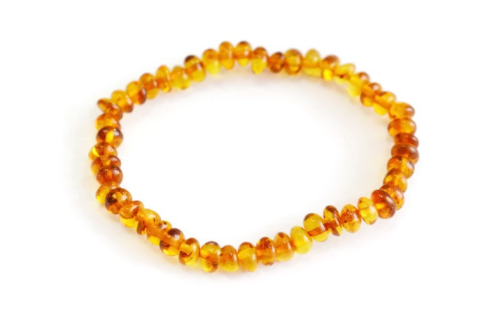 Cognac Orange Baltic Amber Bracelet, Natural Baroque Amber Beads, Polish Amber, Adult Bracelet. 0658